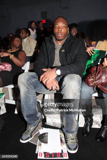 Calvin Pace attends Launch of ARISE magazine and the African Fashion Collective 2009 Fashion Show at The Promenade on February 13, 2009 in New York...