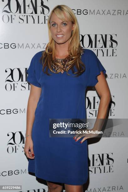 Amanda Beard attends BCBGMAXAZRIA Fall 2009 Collection at The Tent on February 13, 2009 in New York City.