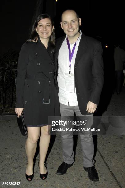 Jill Schweitzer and Tom Donahue attend THE BOOST MOBILE FILM LOUNGE pre-party and arrivals for the GUEST OF CINDY SHERMAN screening at 1 Oak and 66th...