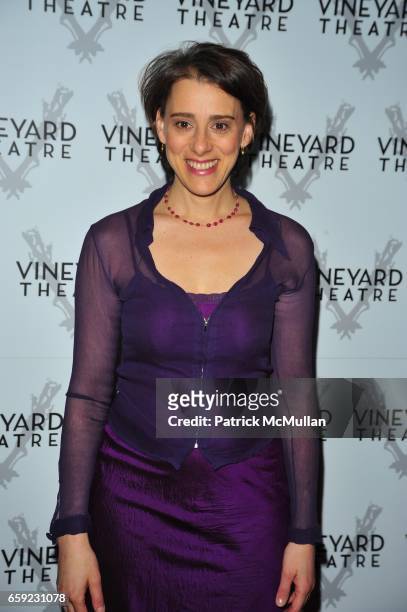 Judy Kuhn attends THE VINEYARD THEATER honors legendary actress MARIAN SELDES and the UNION SQUARE PARTNERSHIP at Rainbow Room on February 9, 2009 in...