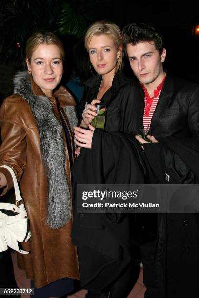 Daria Andrews, Lucy Carr-Ellison and Cameron Moir attend BELVEDERE IX with ANDRE music by PAUL SEVIGNY at Le Baron on February 12, 2009 in New York...