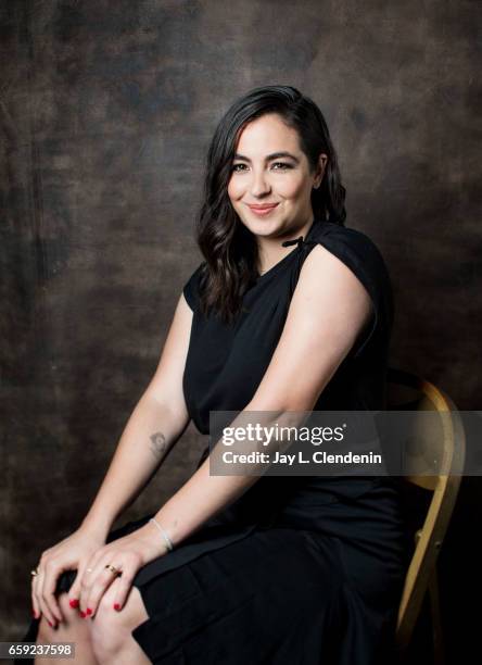 Actress Alanna Masterson from AMC's 'The Walking Dead is photographed during Paley Fest for Los Angeles Times on March 17, 2017 in Los Angeles,...