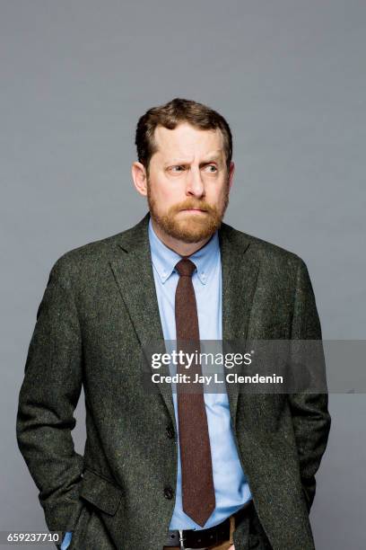 Scott M. Gimple, executive producer from AMC's 'The Walking Dead is photographed during Paley Fest for Los Angeles Times on March 17, 2017 in Los...