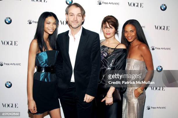 Chanel Iman, Adrian Van Hooydonk, Helena Christensen and Joy Bryant attend VOGUE and BMW party to celebrate the new 2009 BMW 7 Series with Free Arts...