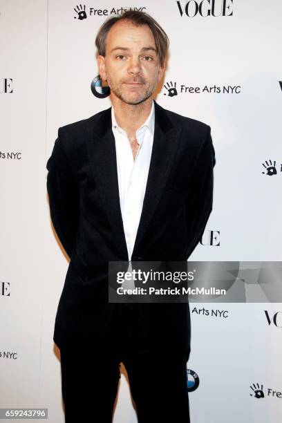 Adrian Van Hooydonk attends VOGUE and BMW party to celebrate the new 2009 BMW 7 Series with Free Arts NYC at 122 West 26th Street on February 12,...