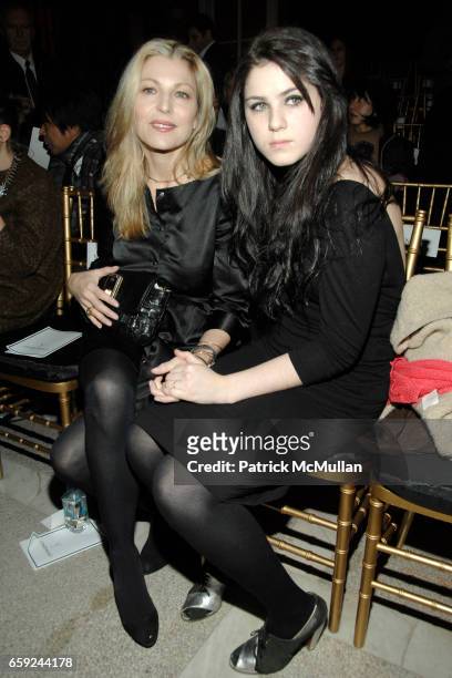 Tatum O'Neal and Emily McEnroe attend CYNTHIA ROWLEY Fall 2009 Collection at The Jane Hotel on February 16, 2009 in New York City.