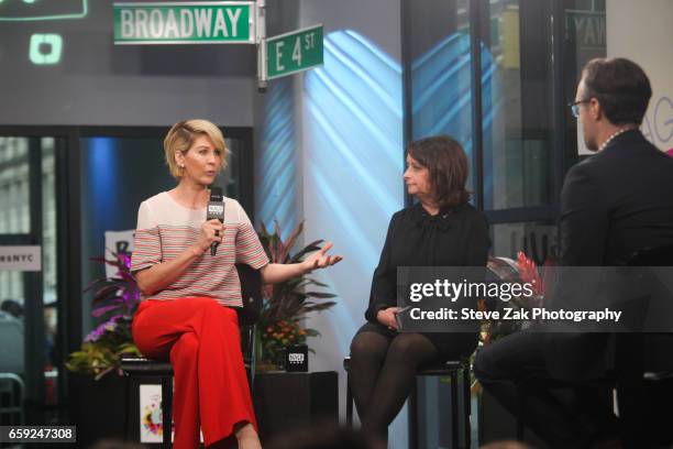 Jenna Elfman and Rachel Dratch attend Build Series to discuss "Imaginary Mary" at Build Studio on March 28, 2017 in New York City.