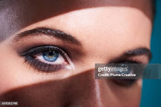 luxury beauty female - eye make up stock pictures, royalty-free photos & images