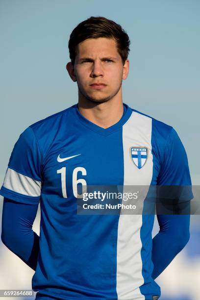 Sebastian Dalhstrom during the friendly match of national teams U21 of Australia vs. Finland in Pinatar Arena, Murcia, SPAIN. March, 27th 2017 .