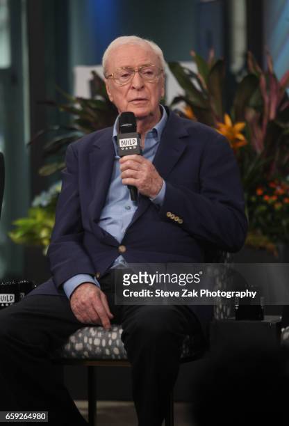 Actor Michael Caine attends Build Series to discuss "Going In Style" at Build Studio on March 28, 2017 in New York City.