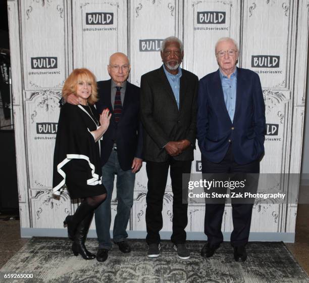 Ann-Margret, Alan Arkin, Morgan Freeman and Michael Caine attend Build Series to discuss "Going In Style" at Build Studio on March 28, 2017 in New...