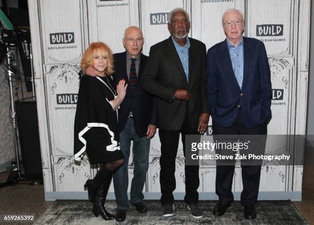 Ann-Margret, Alan Arkin, Morgan Freeman and Michael Caine attend Build Series to discuss "Going In Style" at Build Studio on March 28, 2017 in New...