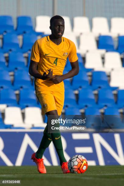 Thomas Deng during the friendly match of national teams U21 of Australia vs. Finland in Pinatar Arena, Murcia, SPAIN. March, 27th 2017 .