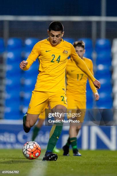 Con Ouzonidis during the friendly match of national teams U21 of Australia vs. Finland in Pinatar Arena, Murcia, SPAIN. March, 27th 2017 .
