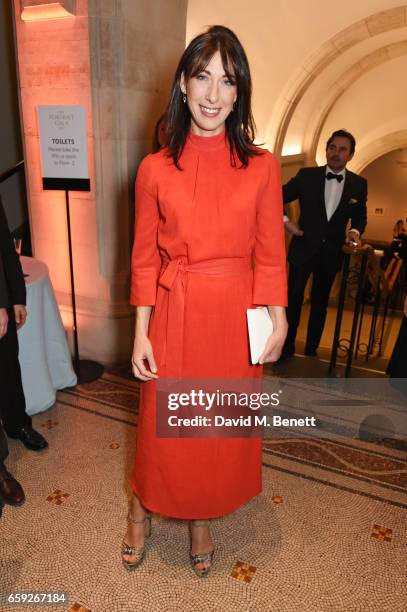 Samantha Cameron attends the Portrait Gala 2017 sponsored by William & Son at the National Portrait Gallery on March 28, 2017 in London, England.