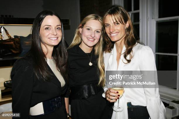 Annie Churchill, Nina Freudenberger and Ashley Wick attend Trivia Night at the ANYA ARMS to Toast the Autumn/Winter 2009 Collection at Anya Hindmarch...