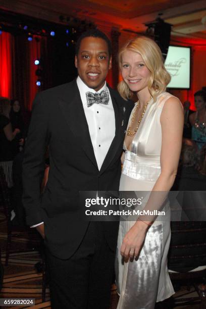 Jay Z and Gwyneth Paltrow attend Unforgettable Evening Benefiting The Entertainment Industry Foundation at Beverly Wilshire Hotel on February 10,...