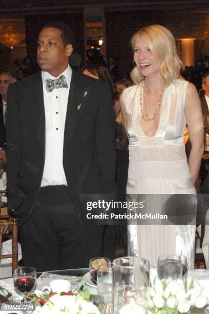 Jay Z and Gwyneth Paltrow attend Unforgettable Evening Benefiting The Entertainment Industry Foundation at Beverly Wilshire Hotel on February 10,...