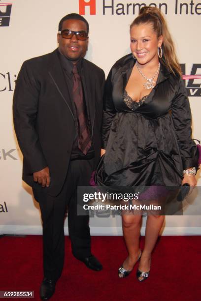 Rodney Jenkins and Joy Enriquez attend Pre-GRAMMY Gala & Salute to Industry Icons with Clive Davis at The Beverly Hilton on February 7, 2009 in...