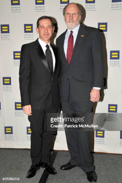 Joe Solmonese and Governor John Corzine attend HUMAN RIGHTS CAMPAIGN 2009 Greater New York Gala Dinner to Honor KEITH OLBERMANN and MORGAN STANLEY at...