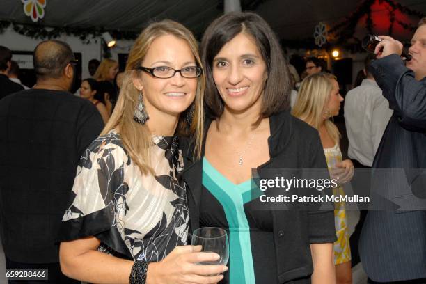 Lori Flynn and guest attend EVERYDAY HEALTH Third Anniversary Party at Hudson Hotel on September 17, 2009 in New York City.