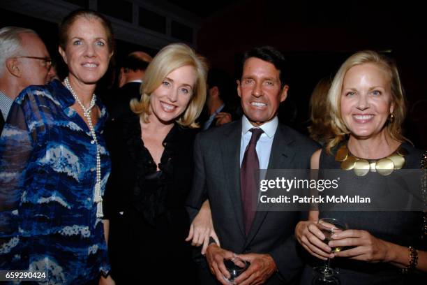 Polly Onet, Amy Hoadley, Chris Meigher and Nina Reeves attend The QUEST 400 Party at Doubles on September 17, 2009 in New York City.