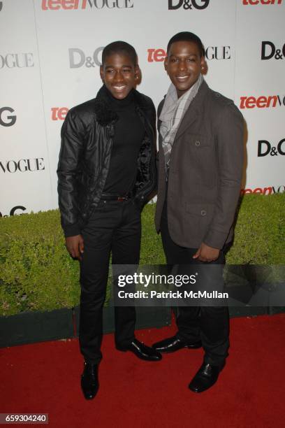 Guest and Kwame Boateng attend the Seventh Annual Teen Vogue Young Hollywood Party at Milk Studios on September 25, 2009 in Los Angeles, California.