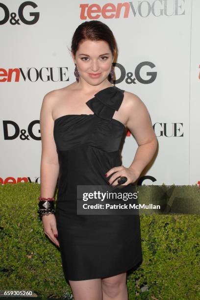 Jennifer Stone attends the Seventh Annual Teen Vogue Young Hollywood Party at Milk Studios on September 25, 2009 in Los Angeles, California.