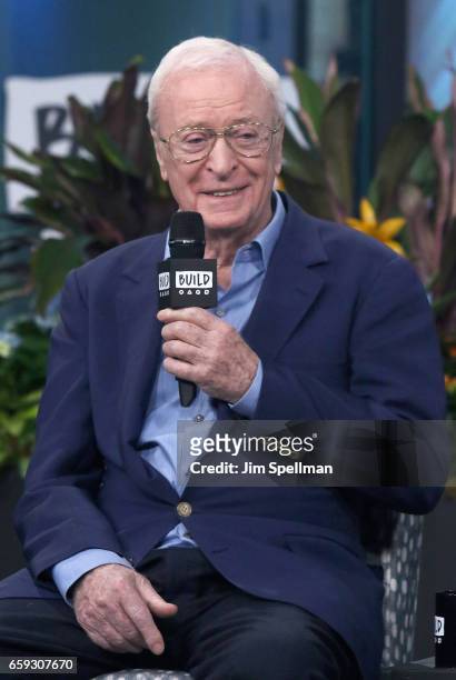 Actor Michael Caine attends the Build series to discuss "Going In Style" at Build Studio on March 28, 2017 in New York City.