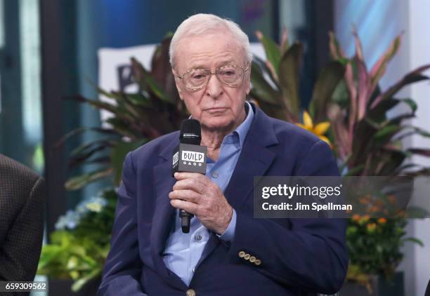 Actor Michael Caine attends the Build series to discuss "Going In Style" at Build Studio on March 28, 2017 in New York City.