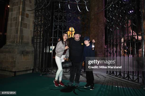 Johnny Vegas and guests attend the exclusive launch event for the Forbidden Forest, a new expansion at Warner Bros. Studio Tour London - The Making...