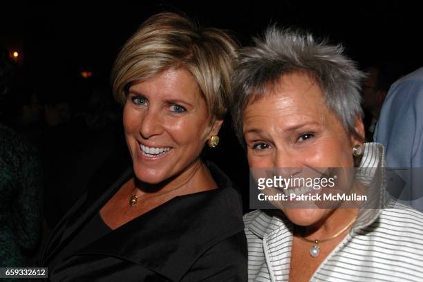 Suze Orman and Kathy Travis attend HLN's Joy Behar Show Launch at The Oak Room on September 23, 2009 in New York City.