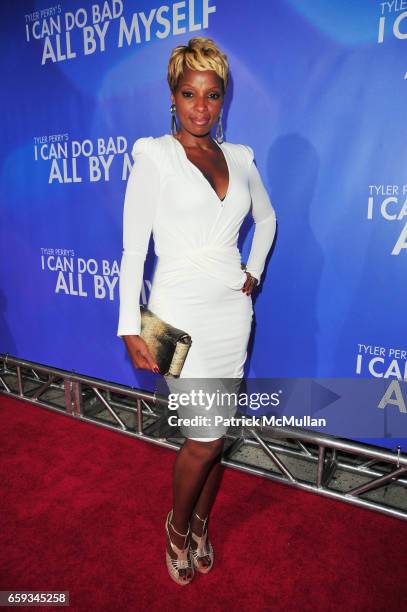 Mary J Blige attends LIONSGATE host TYLER PERRYS "I Can Do Bad All By Myself" Premiere Red Carpet Arrivals and After-Party at SVA Theater & M2...