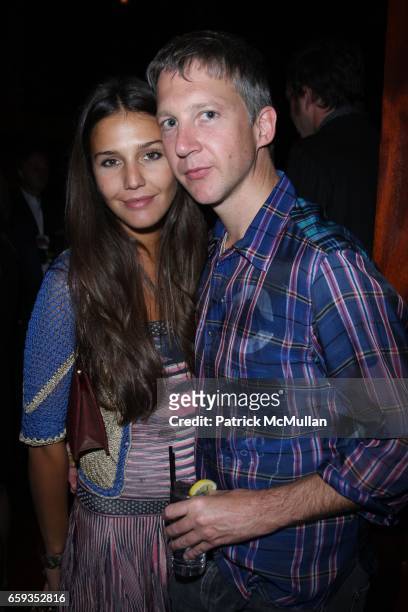 Margherita Missoni and Jefferson Hack attend DAPHNE GUINNESS Hosts a Private Screening of her Short Film, MNENOSYNE at Library Bar at Hudson on...