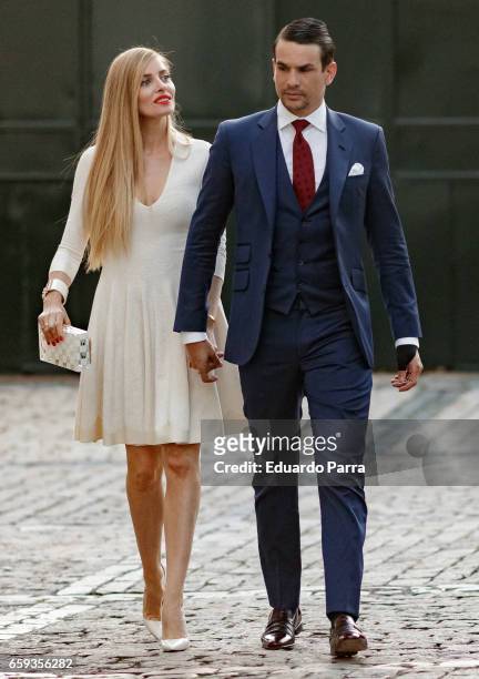 Jose Maria Manzanares and Rocio Escalona attend the 'Paul Ricard Bullfights Club' Awards 2017 at the Residence of the French ambassador on March 28,...