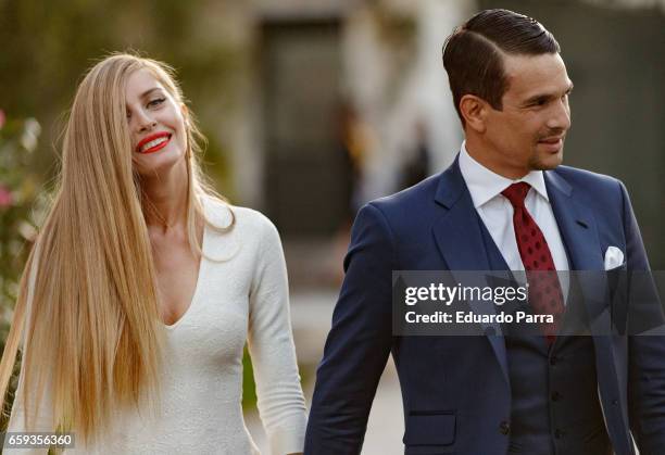 Jose Maria Manzanares and Rocio Escalona attend the 'Paul Ricard Bullfights Club' Awards 2017 at the Residence of the French ambassador on March 28,...