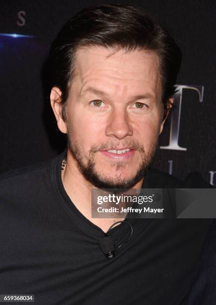 Actor Mark Wahlberg at CinemaCon 2017 The State of the Industry: Past, Present and Future and STX Films Presentation at The Colosseum at Caesars...