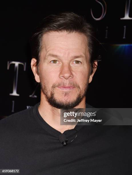 Actor Mark Wahlberg at CinemaCon 2017 The State of the Industry: Past, Present and Future and STX Films Presentation at The Colosseum at Caesars...