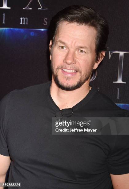 Actor Mark Wahlberg at CinemaCon 2017 The State of the Industry: Past, Present and Future and STX Films Presentation at The Colosseum at Caesars...