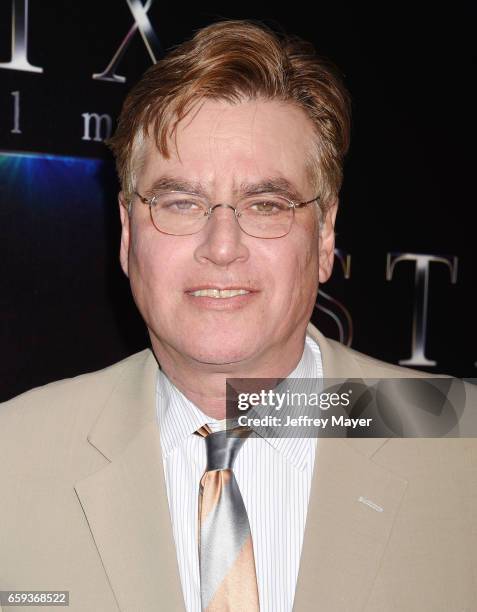 Writer/director Aaron Sorkin at CinemaCon 2017 The State of the Industry: Past, Present and Future and STX Films Presentation at The Colosseum at...