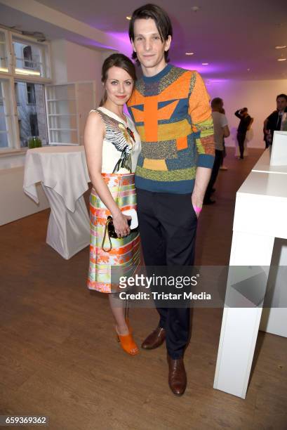 German actor Sabin Tambrea and his girlfriend german actress Alice Dwyer attend the BIDI BADU by Kilian Kerner Presentation at Ellington Hotel on...