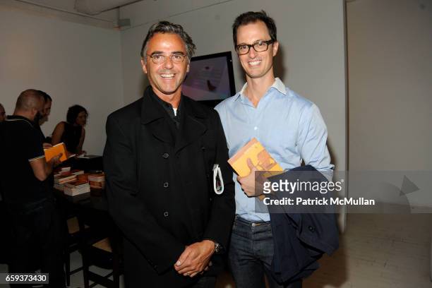Mark Wilson and Alex Hemmingway attend ESPASSO Presents Sergio Rodrigues at Espasso on September 15, 2009 in New York City.