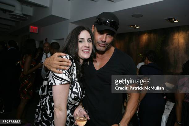 Kirsten Zbinden and Mike Ruiz attend HAIR RULES SALON Opening at 828 9th Ave on September 15, 2009 in New York City.