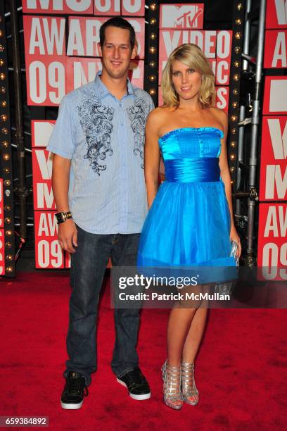 Jim Dechamp and Jolene Van Vugt attend 2009 MTV Video Music Awards - Arrivals at Radio City Music Hall on September 13, 2009 in New York City.