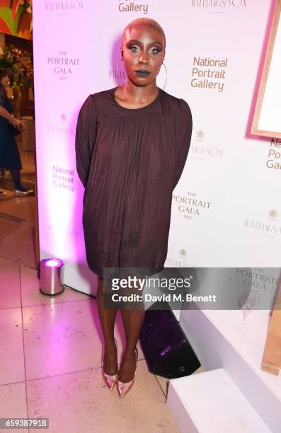 Laura Mvula attends the Portrait Gala 2017 sponsored by William & Son at the National Portrait Gallery on March 28, 2017 in London, England.