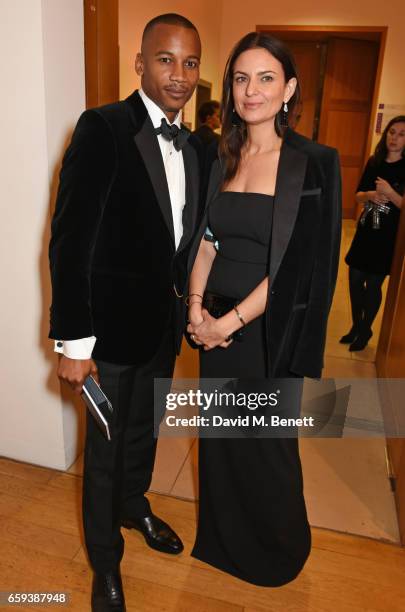 Eric Underwood and Gabriele Hackworthy attend the Portrait Gala 2017 sponsored by William & Son at the National Portrait Gallery on March 28, 2017 in...