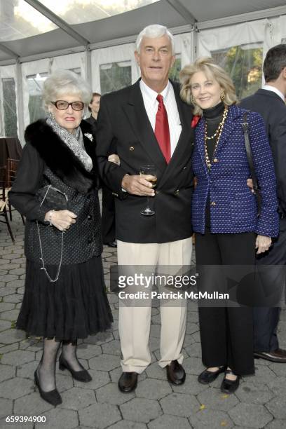 Marianne Strong, James Gardner and Maria Cooper Janis attend WILLIAM FLAHERTY Hosts Book Party for JAMES GARDNER's THE LION KILLER at The Central...