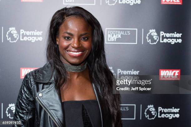 Eniola Aluko attends the Football Black List 2016 at Village Underground on March 28, 2017 in London, England.