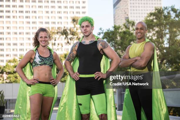 Season:2 -- Pictured: Team Superhero Squad: Rachael Goldstein, Jamie Rahn, Sean Darling Hammond --