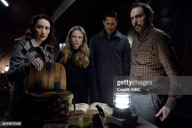 The End" Episode 613 -- Pictured: Bree Turner as Rosalee Calvert, Claire Coffee as Adalind Schade, Sasha Roiz as Sean Renard, Silas Weir Mitchell as...